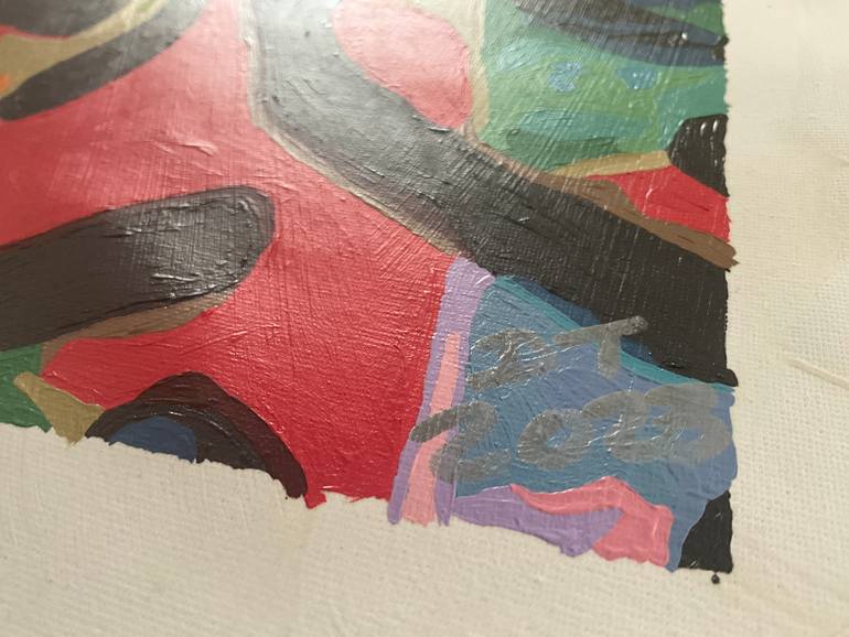 Original Conceptual Abstract Painting by Doreen Thomas