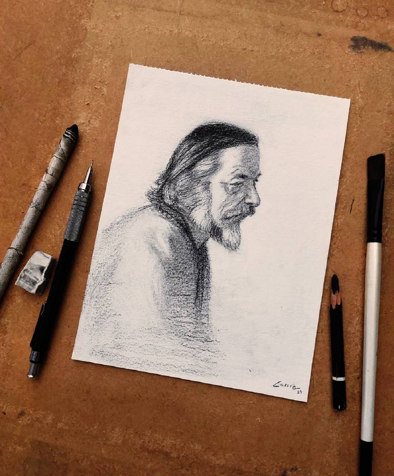 Original Figurative People Drawing by Cassio Polegatto