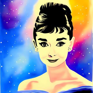 Audrey Hepburn painting No.2 thumb