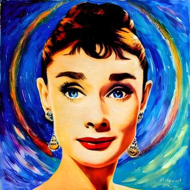 Audrey Hepburn painting No.3 thumb