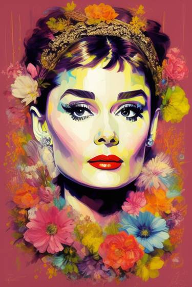 Audrey Hepburn painting No.4 thumb