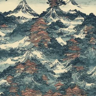 Print of Illustration Landscape Digital by SHIU KANG PENG