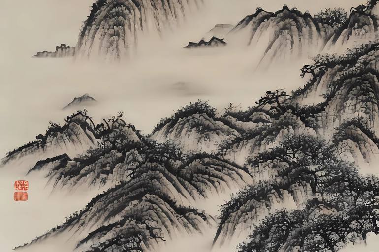 Japanese style No.6 Digital by Shiu Kang Peng | Saatchi Art