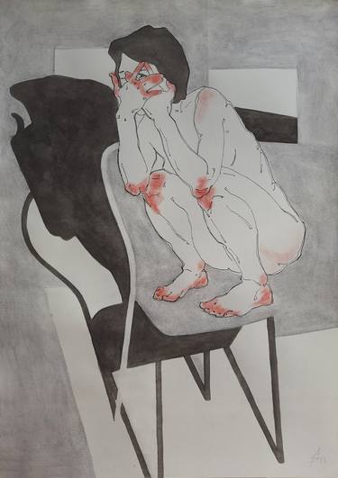 Print of Figurative Women Drawings by Asya Yakovlieva