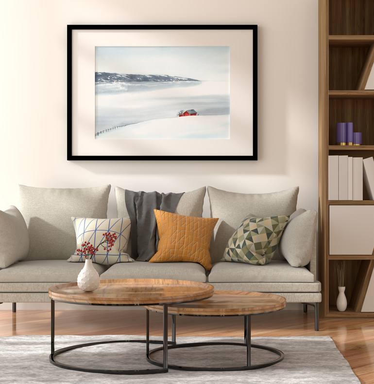 Original Minimalism Landscape Painting by Svitlana Yanyeva