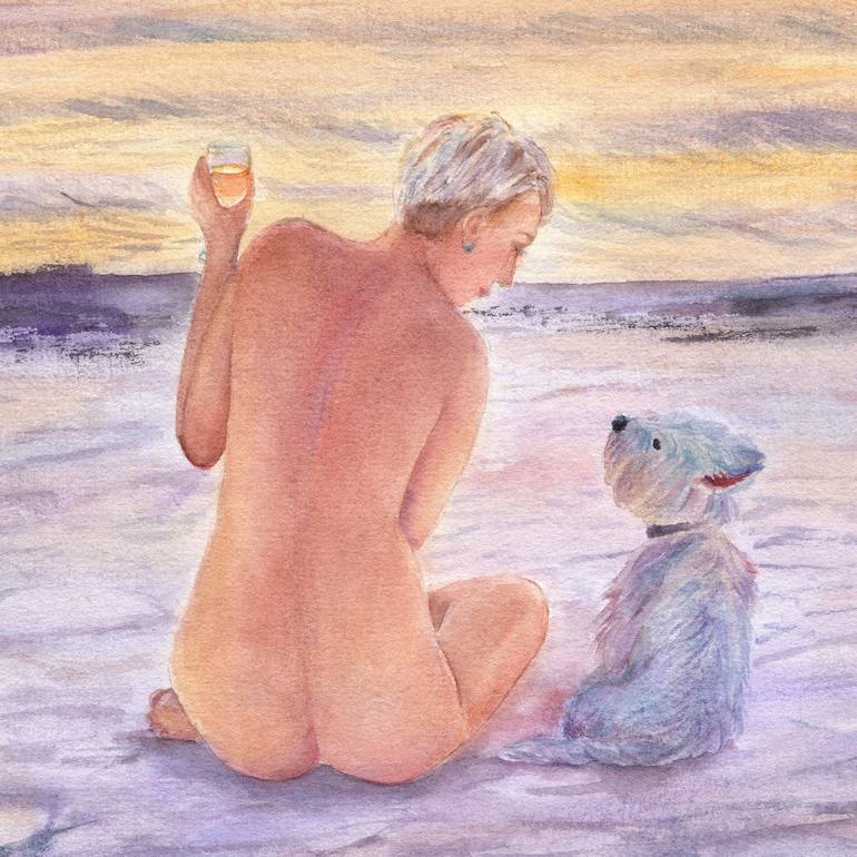 Original Realism Nude Painting by Svitlana Yanyeva