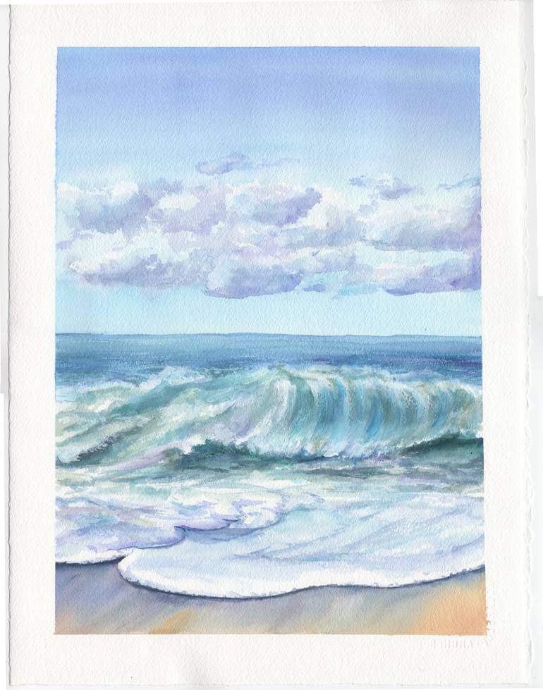 Original Realism Seascape Painting by Svitlana Yanyeva