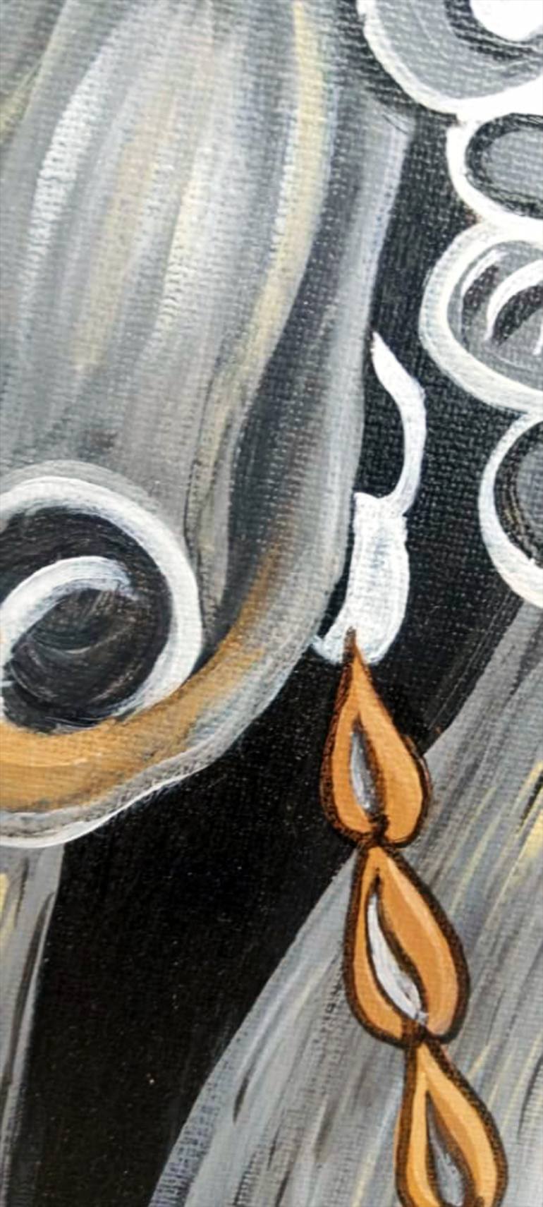 Original Abstract Horse Painting by Samson Stephen Hanya