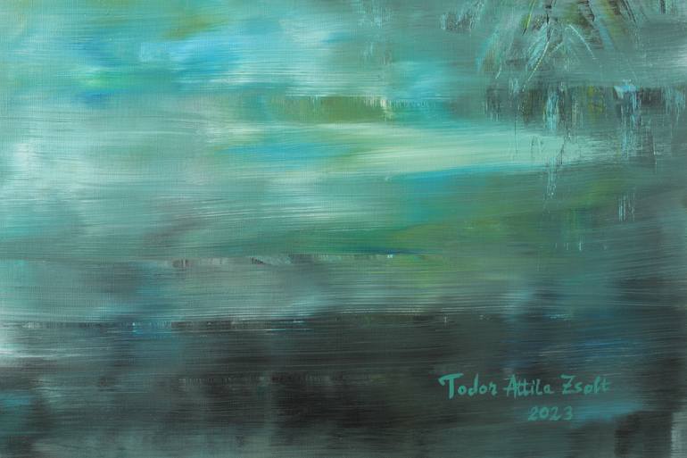 Original Abstract Landscape Painting by Todor Attila Zsolt
