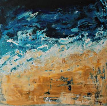 Original Abstract Beach Paintings by Todor Attila Zsolt