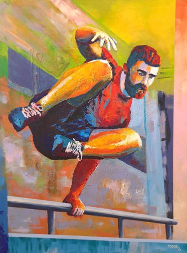 Original Contemporary Sports Paintings by Todor Attila Zsolt