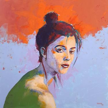 Original Figurative People Painting by Todor Attila Zsolt