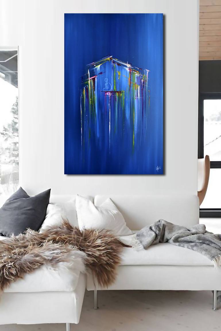 Original Abstract Home Painting by Mariagrazia Cassibba