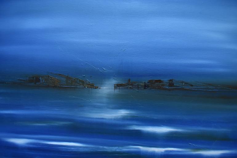 Original Abstract Water Painting by Mariagrazia Cassibba