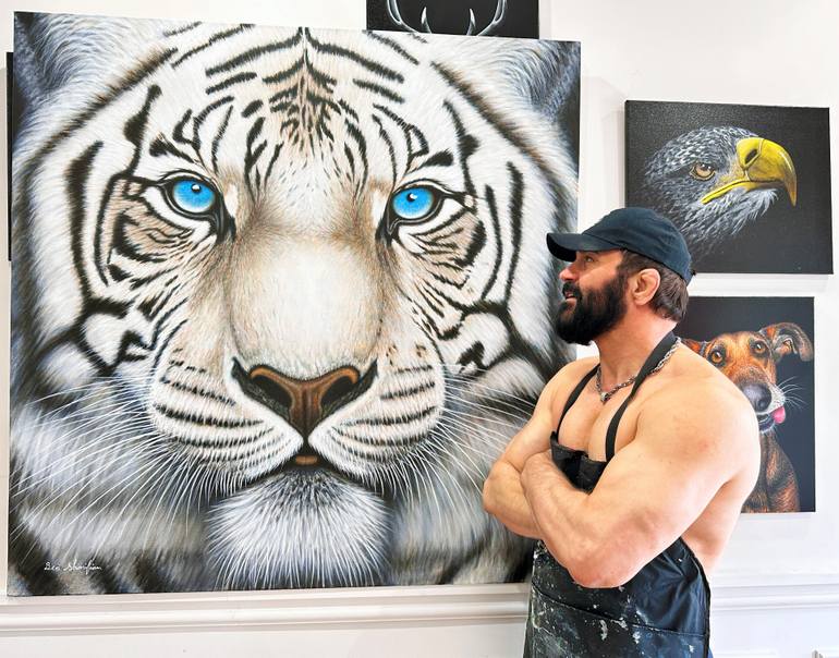 Original Realism Animal Painting by Ben Sharifian