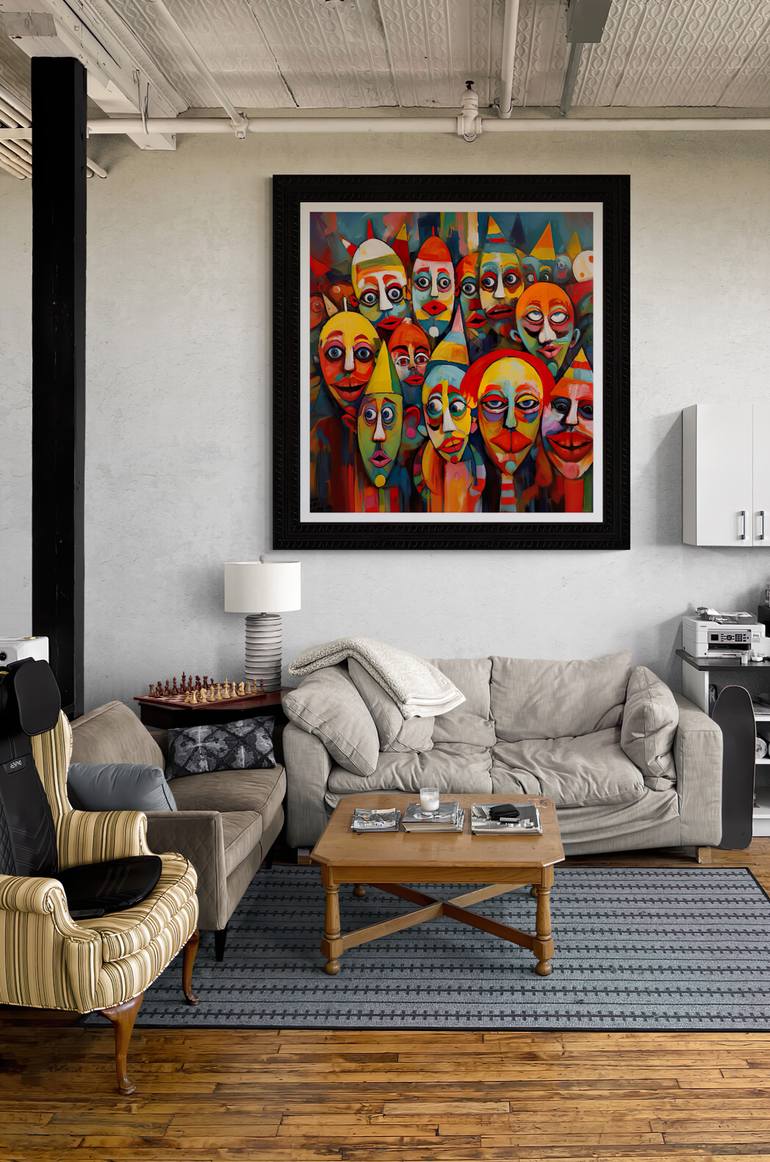 Original Abstract Expressionism Abstract Digital by Ai Becky