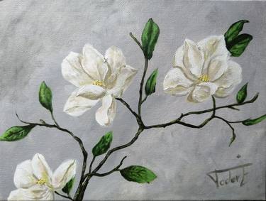 Original Modern Floral Paintings by Todor István-Emánuel