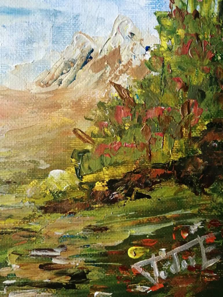 Original Modern Landscape Painting by Todor István-Emánuel