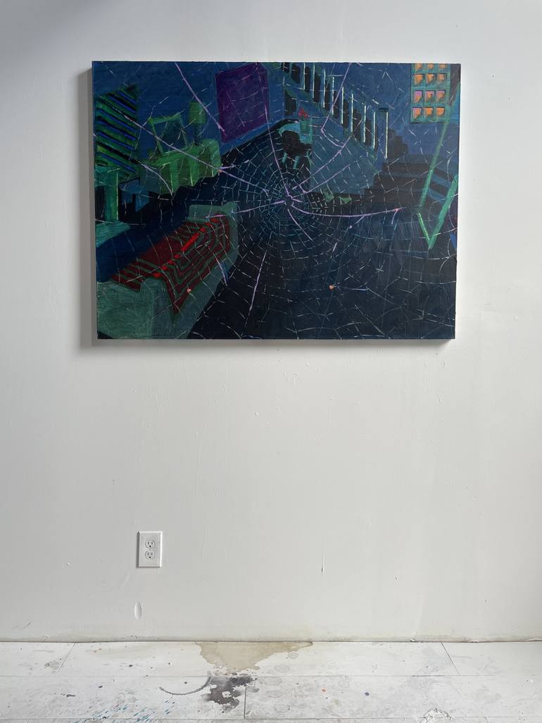 Original Conceptual Abstract Painting by Travis Whiteneck