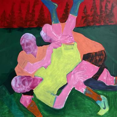 Original Abstract Sport Paintings by Travis Whiteneck