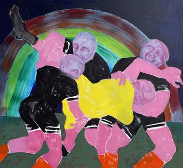 Original Abstract Sport Paintings by Travis Whiteneck