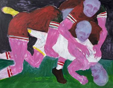 Original Abstract Sport Paintings by Travis Whiteneck