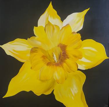 Original Fine Art Floral Paintings by Changying Zheng