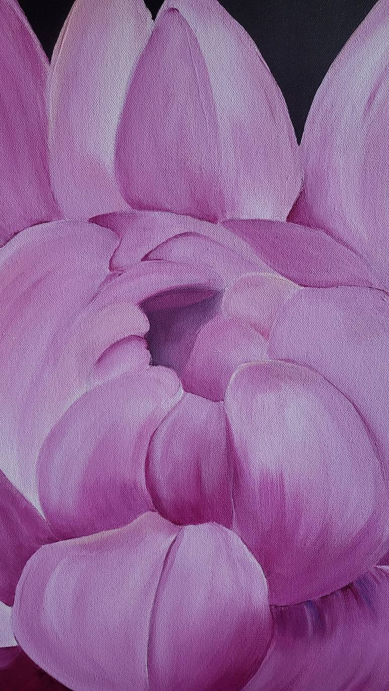 Original Fine Art Floral Painting by Changying Zheng