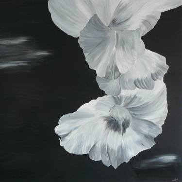 Original Fine Art Floral Paintings by Changying Zheng