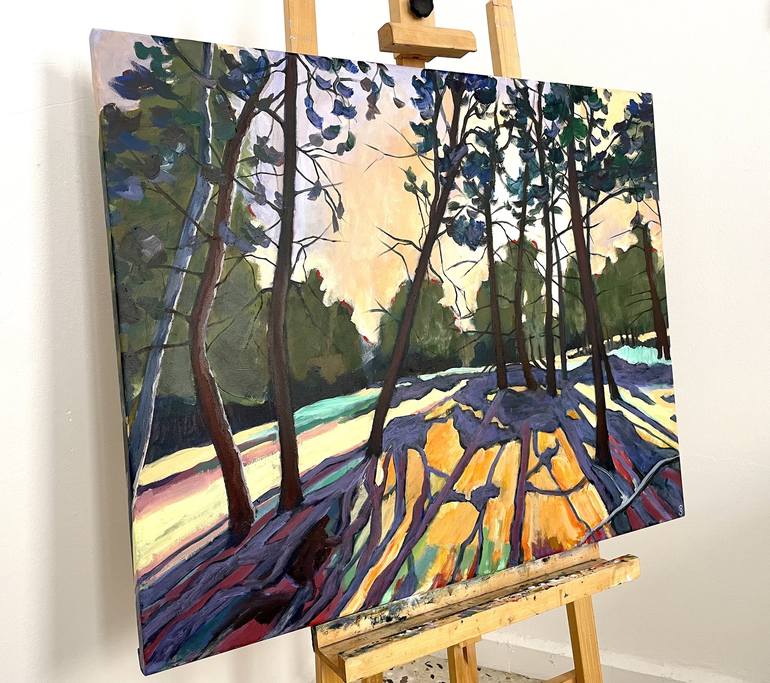 Original Impressionism Landscape Painting by Claudia Schmit