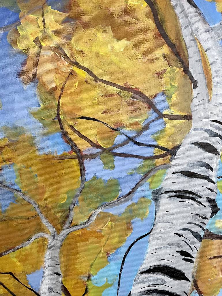 Original Impressionism Tree Painting by Claudia Schmit