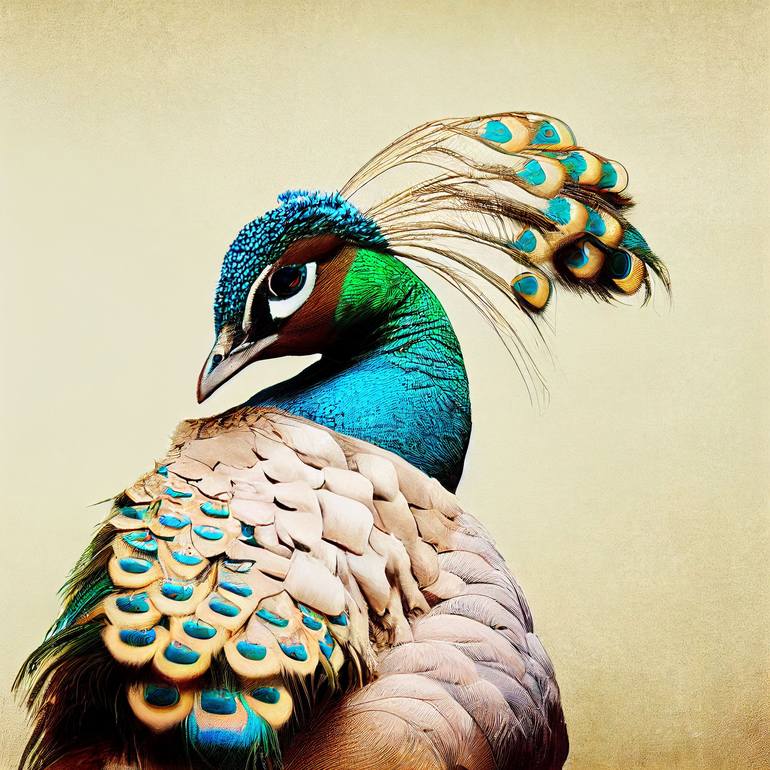 Magnificent Peacock Giclee Canvas Wall Art Set