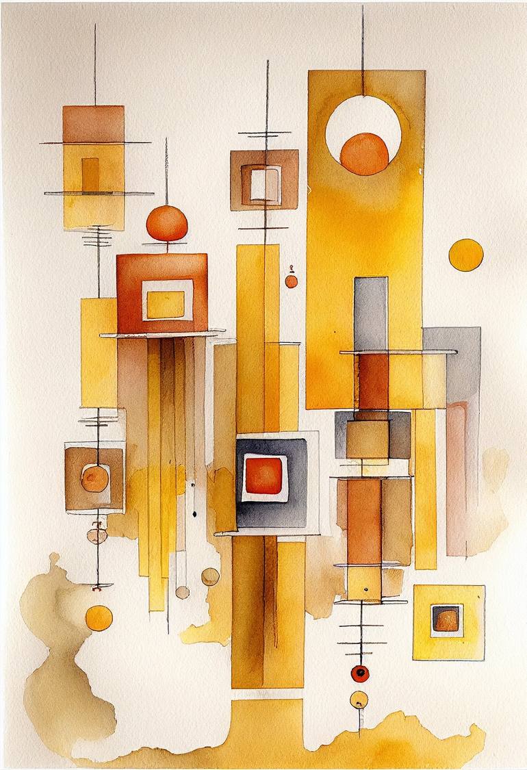 Abstract deals watercolour painting