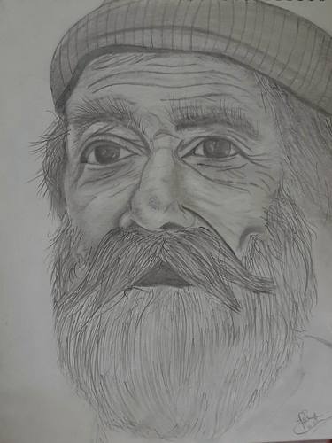 Original Portrait Drawing by Pakeeza Tahir