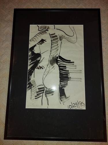 Original Abstract Nude Drawings by Jamie Oustrich