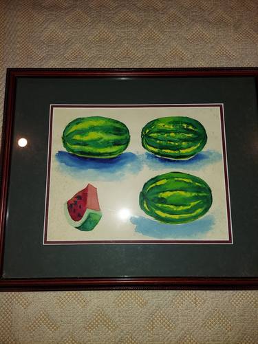 Original Abstract Food Paintings by Jamie Oustrich