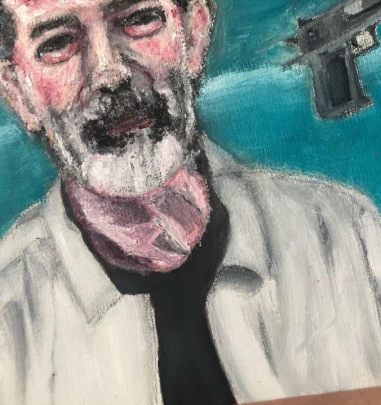 Original Expressionism Pop Culture/Celebrity Painting by Anzhelika Potapchenko