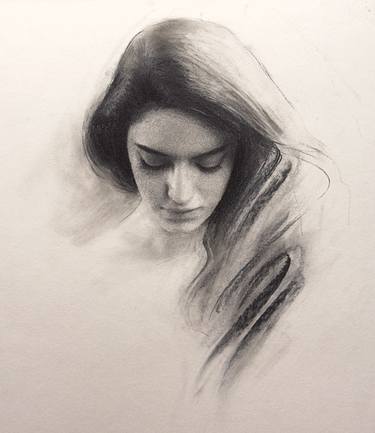 Original Portraiture Women Drawings by Bunyod Suvonov