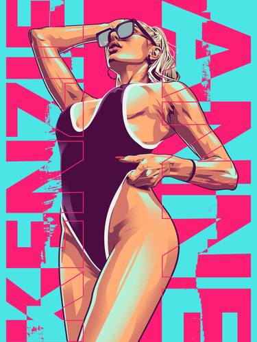 Print of Nude Digital by Ricky Cañeso Jr