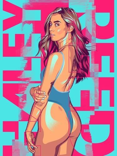 Print of Nude Digital by Ricky Cañeso Jr