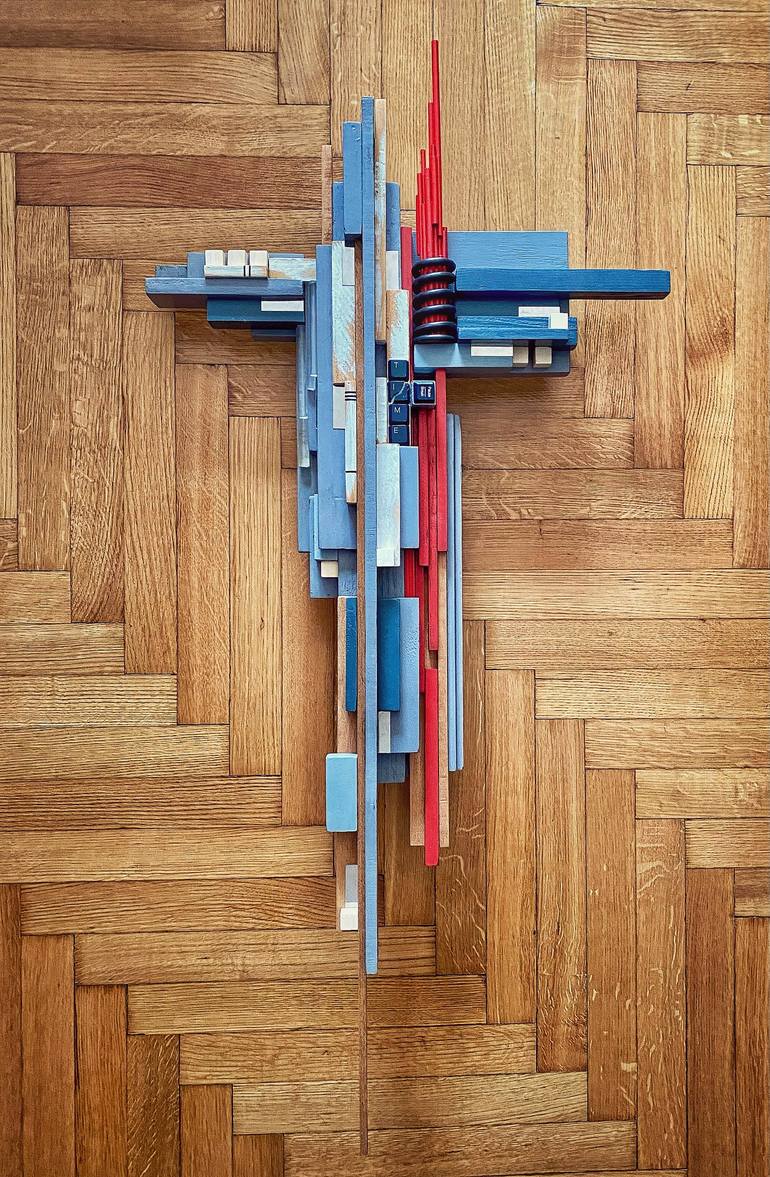 Original Abstract Geometric Sculpture by Labros Sekliziotis