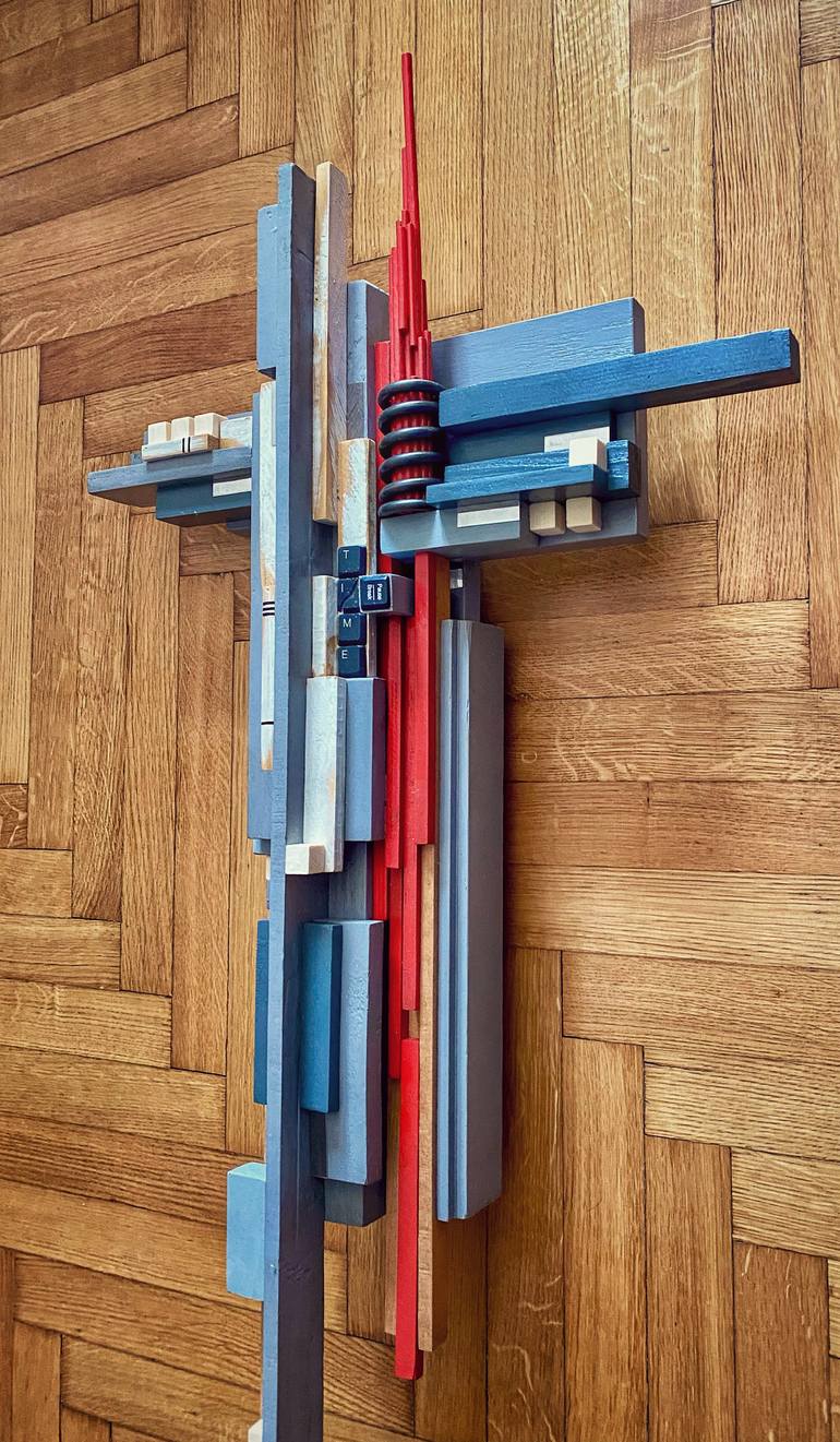 Original Abstract Geometric Sculpture by Labros Sekliziotis