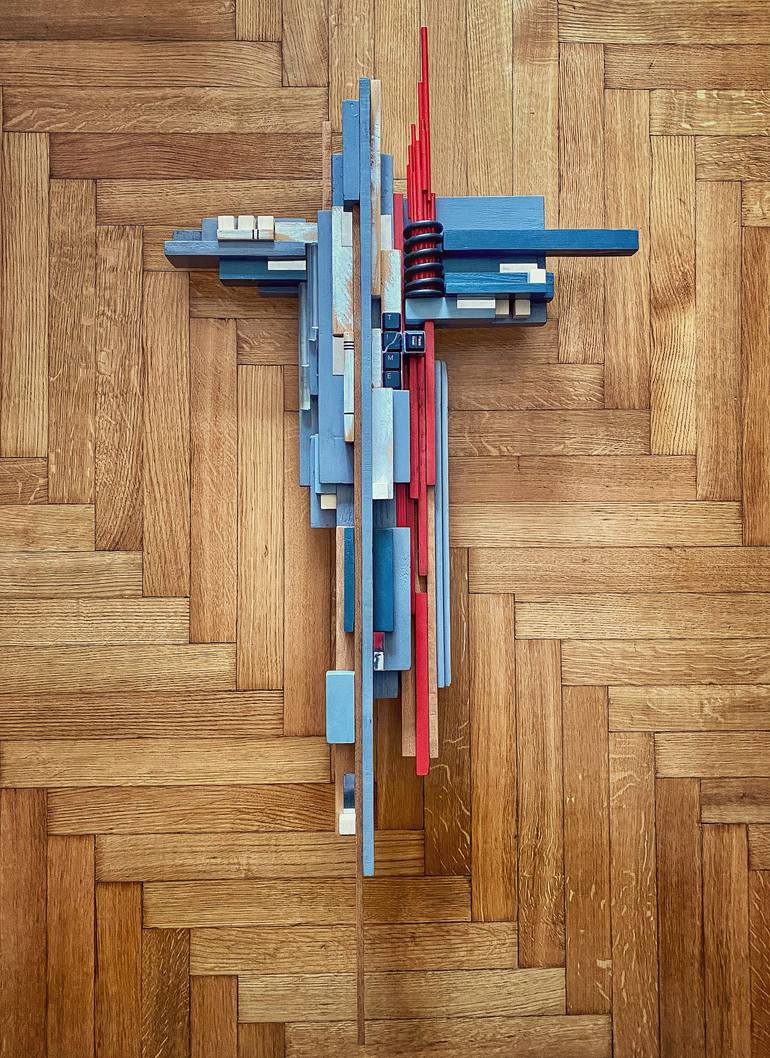 Original Abstract Geometric Sculpture by Labros Sekliziotis