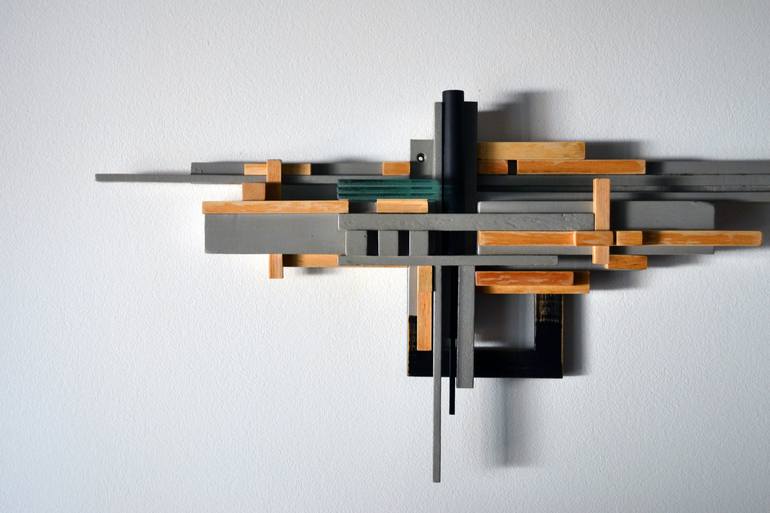 Original Abstract Geometric Sculpture by Labros Sekliziotis