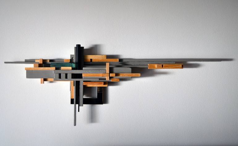 Original Abstract Geometric Sculpture by Labros Sekliziotis