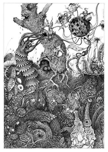 Original Fantasy Drawing by Marcel Bakker