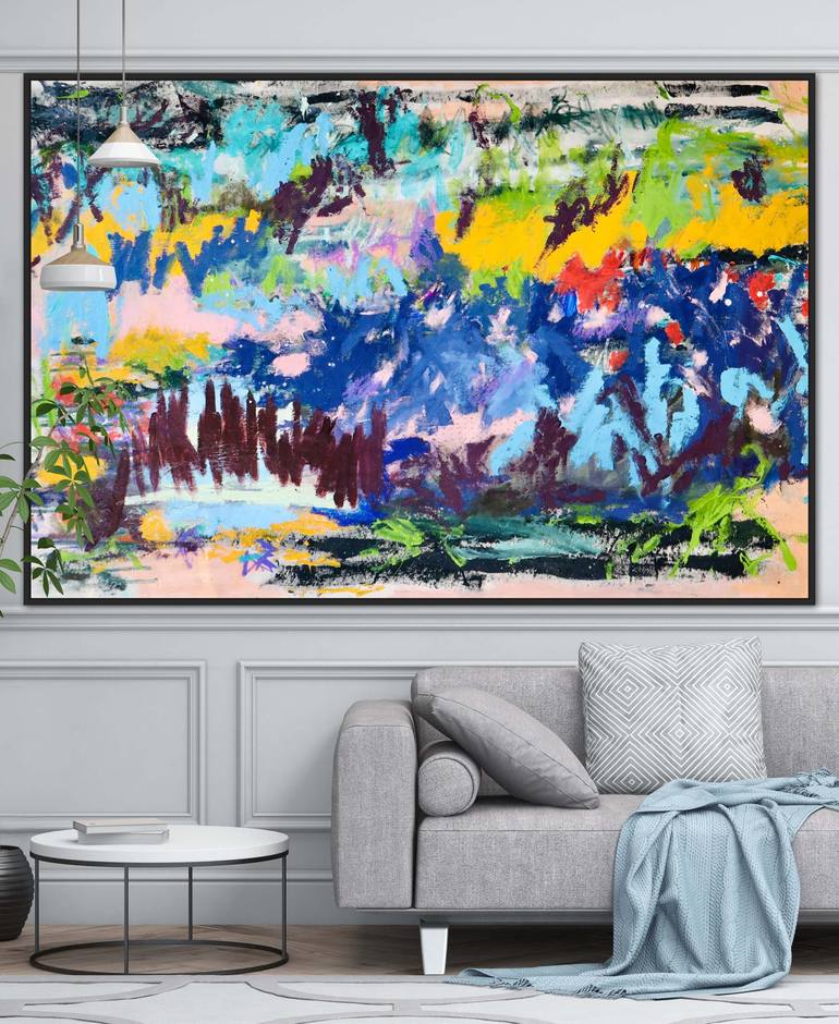 Original Abstract Expressionism Abstract Painting by Cristine Balarine