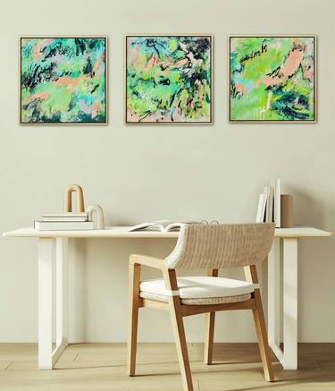 Original Abstract Expressionism Abstract Paintings by Cristine Balarine