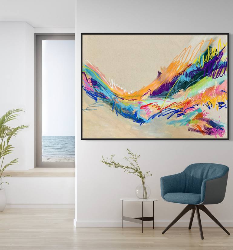 Original Abstract Expressionism Abstract Painting by Cristine Balarine