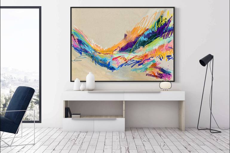 Original Abstract Expressionism Abstract Painting by Cristine Balarine